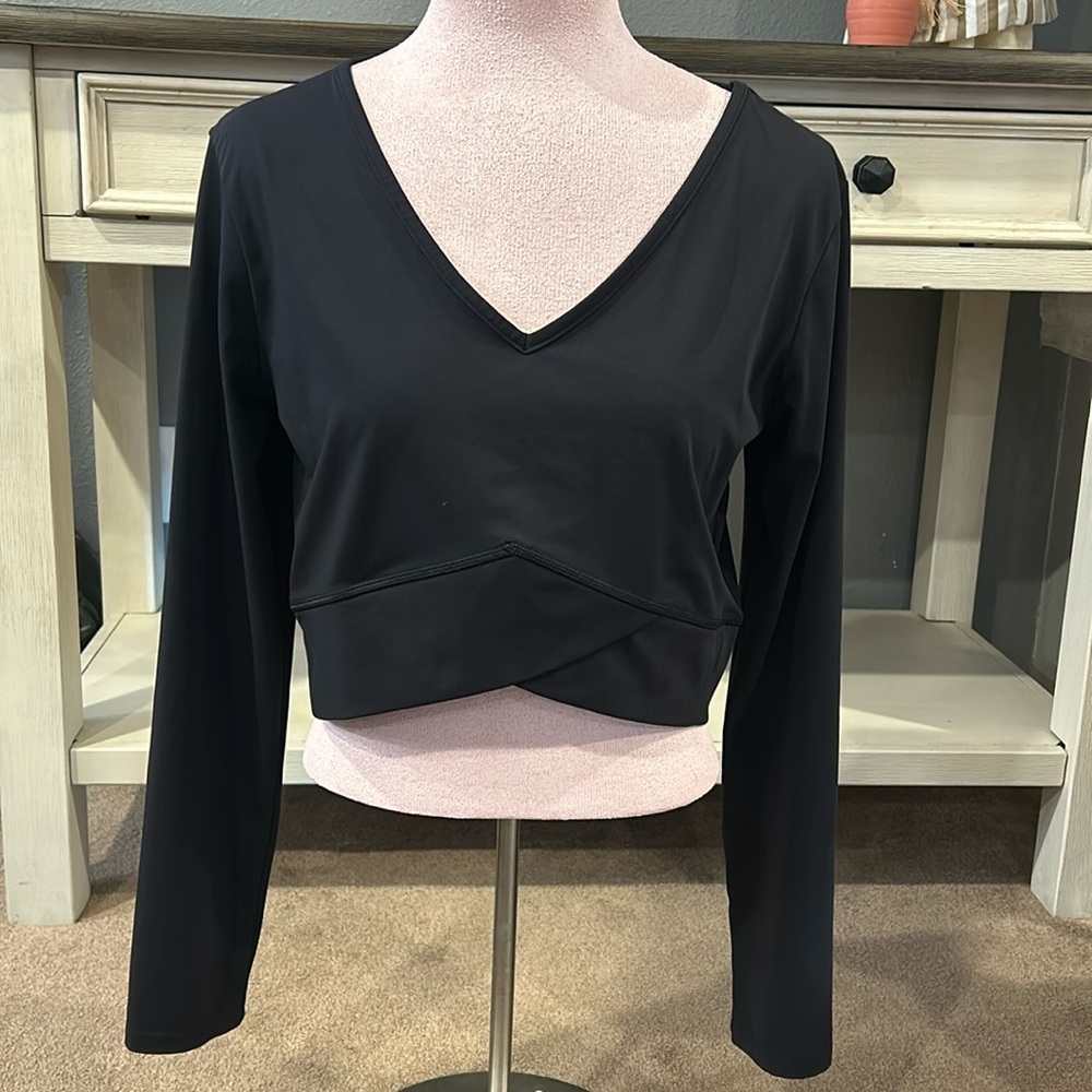 Gymshark Long Sleeved Crop Top Size XL